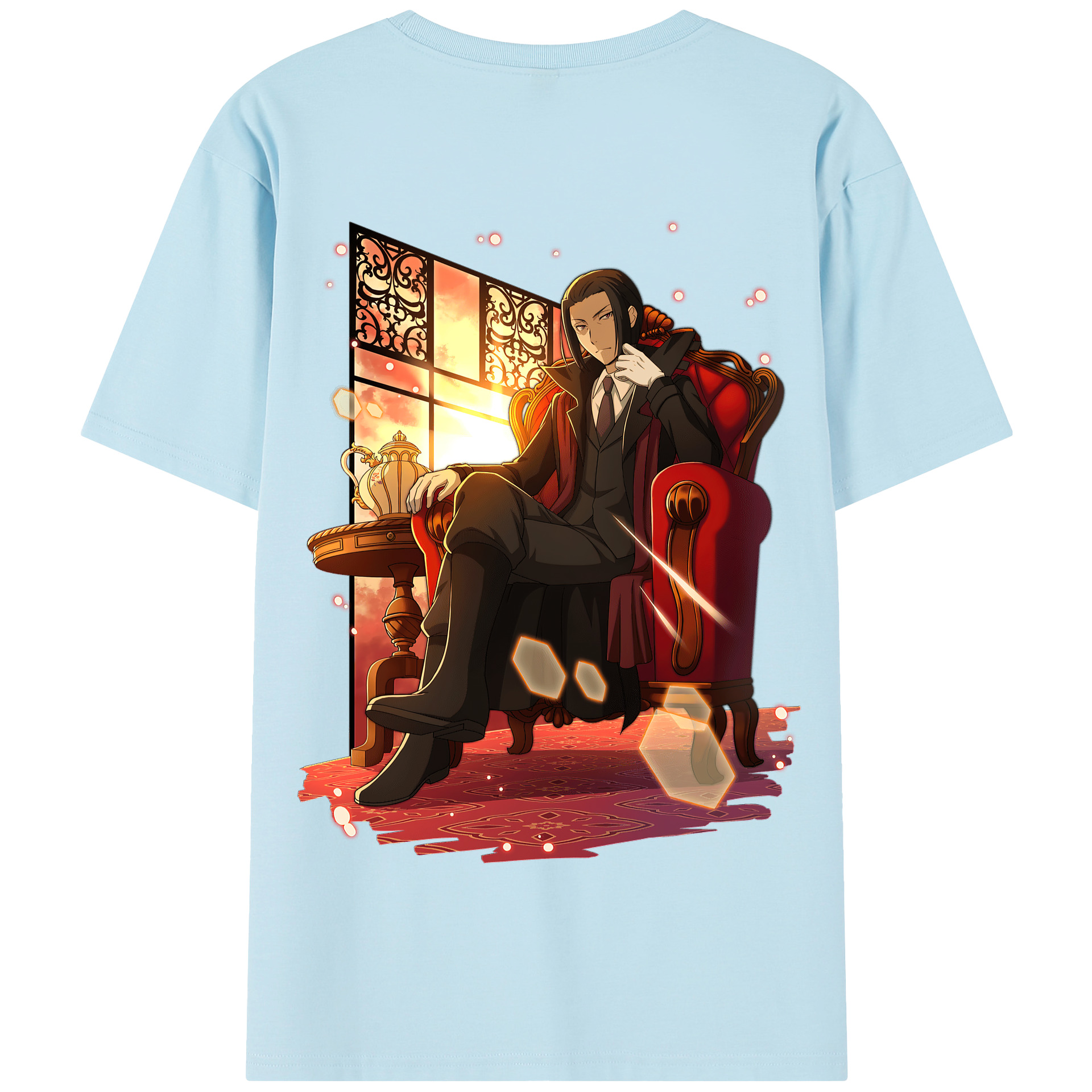 （画像用） 文豪ストレイドッグス Bungo Stray Dogs 綿100％半袖Tシャツ（背面プリント）